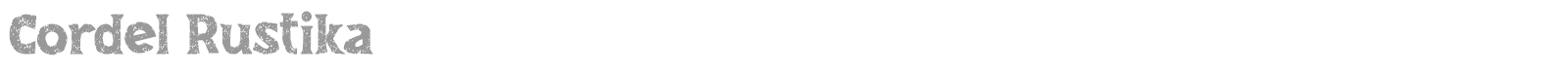 Cordel Rustika font preview